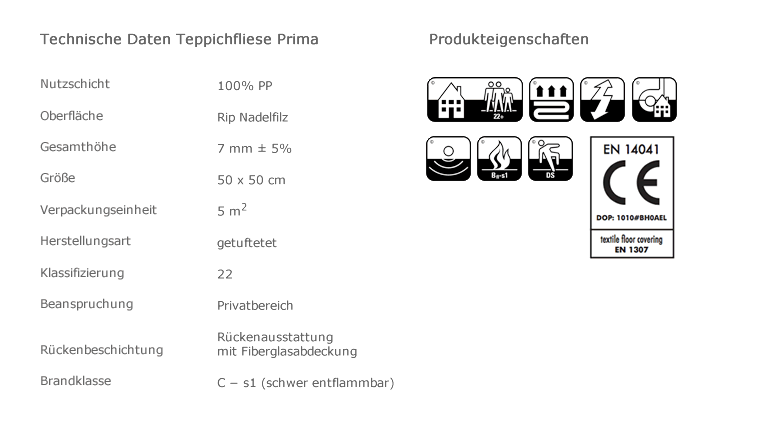 Bodenfachmarkt Hermanns: Beste Qualität und Verlegung nahe Düsseldorf -  Prima Nadelfilz Teppichfliesen