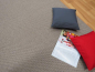 Preview: Flachgewebe Teppich braun mit Vlies