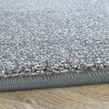 Mai Teppich - melierter Velour Deluxe nach Maß in grau und anthrazit