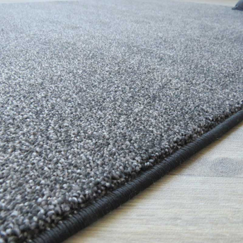 Mai Teppich - melierter Velour Deluxe nach Maß in grau und anthrazit