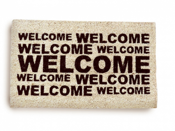 Kokosmatte Motiv "Welcome"